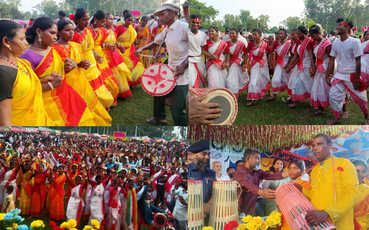 নওগাঁর মহাদেবপুরে ঐতিহ্যবাহী কারাম উৎসব, ভাষা-সংস্কৃতি রক্ষায় সম্মিলিত উদ্যোগের আহ্বান